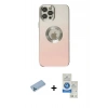 MARSİLYAN™- iPhone 12 Pro Max Kılıf Kutup Yansıma Özel Seri - Şeffaf Royal Nano Ekran Koruyucu + Shine Kamera Lens Koruma Cam - MI