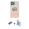 MARSİLYAN™- iPhone 12 Pro Max Kılıf Kutup Yansıma Özel Seri - Şeffaf Royal Nano Ekran Koruyucu + Shine Kamera Lens Koruma Cam - GD