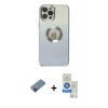 MARSİLYAN™- iPhone 12 Pro Max Kılıf Kutup Yansıma Özel Seri - Şeffaf Royal Nano Ekran Koruyucu + Shine Kamera Lens Koruma Cam - SH