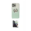 MARSİLYAN™- iPhone 12 Pro Max Kılıf Kutup Yansıma Özel Seri - Şeffaf Temperli Cam Ekran Koruyucu
