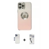 MARSİLYAN™- iPhone 12 Pro Max Kılıf Kutup Yansıma Özel Seri - Şeffaf Uv Polymer Nano Ekran Koruyucu + Shine Kamera Lens - LT