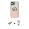 MARSİLYAN™- iPhone 12 Pro Max Kılıf Kutup Yansıma Özel Seri - Şeffaf Uv Polymer Nano Ekran Koruyucu + Shine Kamera Lens Koruma Cam - SABE