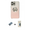 MARSİLYAN™- iPhone 12 Pro Max Kılıf Kutup Yansıma Özel Seri - Siyah 6D Mat Seramik Hayalet Nano Ekran Koruyucu + Shine Kamera Lens Koruma Cam - SH