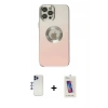 MARSİLYAN™- iPhone 12 Pro Max Kılıf Kutup Yansıma Özel Seri - Siyah Joko 5D Cam + Shine Kamera Lens - LT