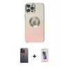 MARSİLYAN™- iPhone 12 Pro Max Kılıf Kutup Yansıma Özel Seri - Siyah Joko 5D Cam + Neon Fosforlu Kamera Lens - TU