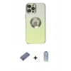 MARSİLYAN™- iPhone 12 Pro Max Kılıf Kutup Yansıma Özel Seri - Siyah Joko Magic 5D Cam + Metal Kamera Lens Koruma Cam - GD