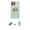 MARSİLYAN™- iPhone 12 Pro Max Kılıf Kutup Yansıma Özel Seri - Siyah Joko Magic 5D Cam + Metal Kamera Lens Koruma Cam - GD