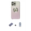 MARSİLYAN™- iPhone 12 Pro Max Kılıf Kutup Yansıma Özel Seri - Siyah Joko Magic 5D Cam + Metal Kamera Lens Koruma Cam - GD