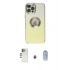 MARSİLYAN™- iPhone 12 Pro Max Kılıf Kutup Yansıma Özel Seri - Siyah Joko Magic 5D Cam + Shine Kamera Lens - GD