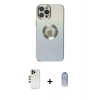 MARSİLYAN™- iPhone 12 Pro Max Kılıf Kutup Yansıma Özel Seri - Siyah Joko Magic 5D Cam + Shine Kamera Lens - GD