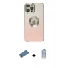 MARSİLYAN™- iPhone 12 Pro Max Kılıf Kutup Yansıma Özel Seri - Siyah Joko Magic 5D Cam + Shine Kamera Lens Koruma Cam - GD