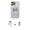 MARSİLYAN™- iPhone 12 Pro Max Kılıf Kutup Yansıma Özel Seri - Siyah Joko Magic 5D Cam + Shine Kamera Lens - LT