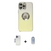 MARSİLYAN™- iPhone 12 Pro Max Kılıf Kutup Yansıma Özel Seri - Siyah Joko Magic 5D Cam + Shine Kamera Lens - LT