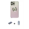 MARSİLYAN™- iPhone 12 Pro Max Kılıf Kutup Yansıma Özel Seri - Siyah Joko Magic 5D Cam + Renkli Kamera Lens Koruma Cam - MI