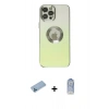MARSİLYAN™- iPhone 12 Pro Max Kılıf Kutup Yansıma Özel Seri - Siyah Joko Magic 5D Cam + Shine Kamera Lens Koruma Cam - MI
