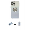 MARSİLYAN™- iPhone 12 Pro Max Kılıf Kutup Yansıma Özel Seri - Siyah Joko Magic 5D Cam + Shine Kamera Lens Koruma Cam - MI