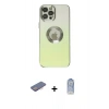 MARSİLYAN™- iPhone 12 Pro Max Kılıf Kutup Yansıma Özel Seri - Siyah Joko Magic 5D Cam + Renkli Kamera Lens Koruma Cam - PE