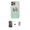 MARSİLYAN™- iPhone 12 Pro Max Kılıf Kutup Yansıma Özel Seri - Siyah Joko Magic 5D Cam + Neon Fosforlu Kamera Lens - SI