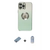 MARSİLYAN™- iPhone 12 Pro Max Kılıf Kutup Yansıma Özel Seri - Siyah Joko Magic 5D Cam + Shine Kamera Lens Koruma Cam - GI