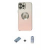 MARSİLYAN™- iPhone 12 Pro Max Kılıf Kutup Yansıma Özel Seri - Siyah Joko Magic 5D Cam + Shine Kamera Lens Koruma Cam - GI