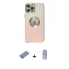 MARSİLYAN™- iPhone 12 Pro Max Kılıf Kutup Yansıma Özel Seri - Siyah Joko Magic 5D Cam + Shine Kamera Lens Koruma Cam - GS
