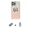 MARSİLYAN™- iPhone 12 Pro Max Kılıf Kutup Yansıma Özel Seri - Siyah Joko Magic 5D Cam + Shine Kamera Lens Koruma Cam - SH
