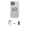 MARSİLYAN™- iPhone 12 Pro Max Kılıf Kutup Yansıma Özel Seri - Siyah Joko Magic 5D Hayalet Cam + Shine Kamera Lens - GD
