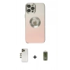 MARSİLYAN™- iPhone 12 Pro Max Kılıf Kutup Yansıma Özel Seri - Siyah Joko Magic 5D Hayalet Cam + Shine Kamera Lens - GD
