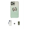 MARSİLYAN™- iPhone 12 Pro Max Kılıf Kutup Yansıma Özel Seri - Siyah Joko Magic 5D Hayalet Cam + Shine Kamera Lens - LT