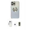 MARSİLYAN™- iPhone 12 Pro Max Kılıf Kutup Yansıma Özel Seri - Siyah Joko Magic 5D Hayalet Cam + Shine Kamera Lens - LT