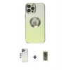 MARSİLYAN™- iPhone 12 Pro Max Kılıf Kutup Yansıma Özel Seri - Siyah Joko Magic 5D Hayalet Cam + Shine Kamera Lens - LT