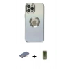 MARSİLYAN™- iPhone 12 Pro Max Kılıf Kutup Yansıma Özel Seri - Siyah Joko Magic 5D Hayalet Cam + Renkli Kamera Lens Koruma Cam - MI