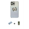 MARSİLYAN™- iPhone 12 Pro Max Kılıf Kutup Yansıma Özel Seri - Siyah Joko Magic 5D Hayalet Cam + Shine Kamera Lens Koruma Cam - MI