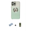 MARSİLYAN™- iPhone 12 Pro Max Kılıf Kutup Yansıma Özel Seri - Siyah Joko Magic 5D Hayalet Cam + Shine Kamera Lens Koruma Cam - MI