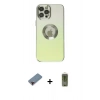 MARSİLYAN™- iPhone 12 Pro Max Kılıf Kutup Yansıma Özel Seri - Siyah Joko Magic 5D Hayalet Cam + Metal Kamera Lens Koruma Cam - KI