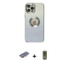 MARSİLYAN™- iPhone 12 Pro Max Kılıf Kutup Yansıma Özel Seri - Siyah Joko Magic 5D Hayalet Cam + Renkli Kamera Lens Koruma Cam - TU
