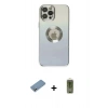 MARSİLYAN™- iPhone 12 Pro Max Kılıf Kutup Yansıma Özel Seri - Siyah Joko Magic 5D Hayalet Cam + Shine Kamera Lens Koruma Cam - GS