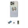 MARSİLYAN™- iPhone 12 Pro Max Kılıf Kutup Yansıma Özel Seri - Siyah Joko Magic 5D Hayalet Cam + Shine Kamera Lens Koruma Cam - GD