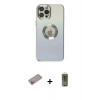 MARSİLYAN™- iPhone 12 Pro Max Kılıf Kutup Yansıma Özel Seri - Siyah Joko Magic 5D Hayalet Cam + Shine Kamera Lens Koruma Cam - SABE