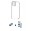 MARSİLYAN™- iPhone 12 Pro Max Kılıf Nova Asil Özel Seri - Şeffaf Royal Nano Ekran Koruyucu + Shine Kamera Lens Koruma Cam - GI