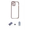 MARSİLYAN™- iPhone 12 Pro Max Kılıf Nova Asil Özel Seri - Siyah Joko Magic 5D Cam + Metal Kamera Lens Koruma Cam - GD