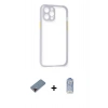 MARSİLYAN™- iPhone 12 Pro Max Kılıf Nova Asil Özel Seri - Siyah Joko Magic 5D Cam + Metal Kamera Lens Koruma Cam - KI