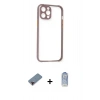 MARSİLYAN™- iPhone 12 Pro Max Kılıf Nova Asil Özel Seri - Siyah Joko Magic 5D Cam + Metal Kamera Lens Koruma Cam - KI
