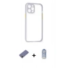 MARSİLYAN™- iPhone 12 Pro Max Kılıf Nova Asil Özel Seri - Siyah Joko Magic 5D Cam + Metal Kamera Lens Koruma Cam - GD
