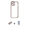 MARSİLYAN™- iPhone 12 Pro Max Kılıf Nova Asil Özel Seri - Siyah Joko Magic 5D Cam + Shine Kamera Lens Koruma Cam - SABE