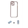 MARSİLYAN™- iPhone 12 Pro Max Kılıf Nova Asil Özel Seri - Siyah Joko Magic 5D Cam + Shine Kamera Lens Koruma Cam - MI