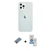 MARSİLYAN™- iPhone 12 Pro Max Kılıf Nova Çizgi - Şeffaf Royal Nano Ekran Koruyucu + Metal Kamera Lens Koruma Cam - KI