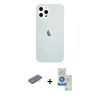 MARSİLYAN™- iPhone 12 Pro Max Kılıf Nova Çizgi - Şeffaf Royal Nano Ekran Koruyucu + Renkli Kamera Lens Koruma Cam - MI