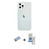 MARSİLYAN™- iPhone 12 Pro Max Kılıf Nova Çizgi - Şeffaf Royal Nano Ekran Koruyucu + Shine Kamera Lens Koruma Cam - MI