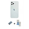 MARSİLYAN™- iPhone 12 Pro Max Kılıf Nova Çizgi - Şeffaf Royal Nano Ekran Koruyucu + Shine Kamera Lens Koruma Cam - SH